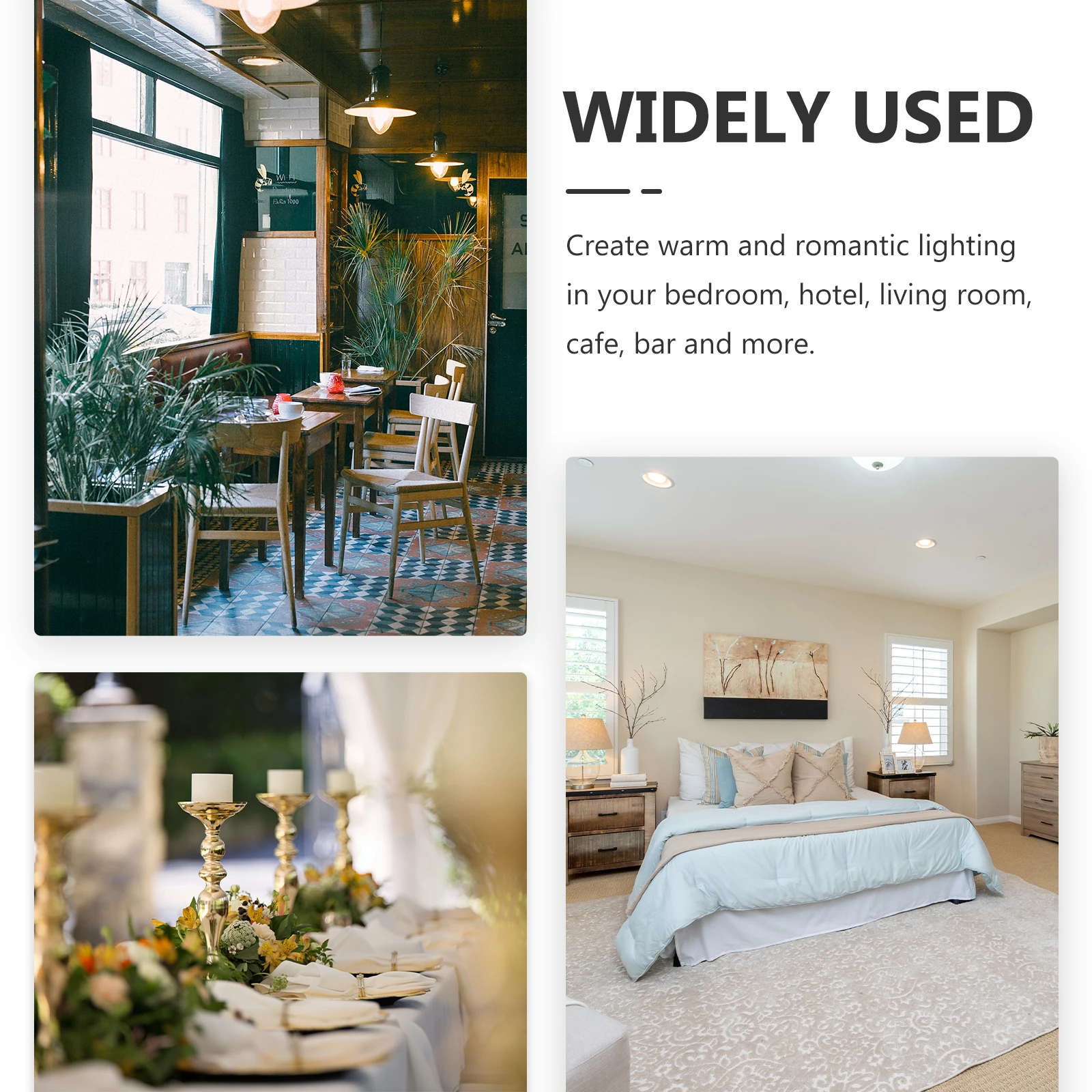 

4Pcs Metal Cups Iron Candlestick Holders for Valentine's Day Romantic Atmosphere Bedroom Living Room Cafe Lighting Decor