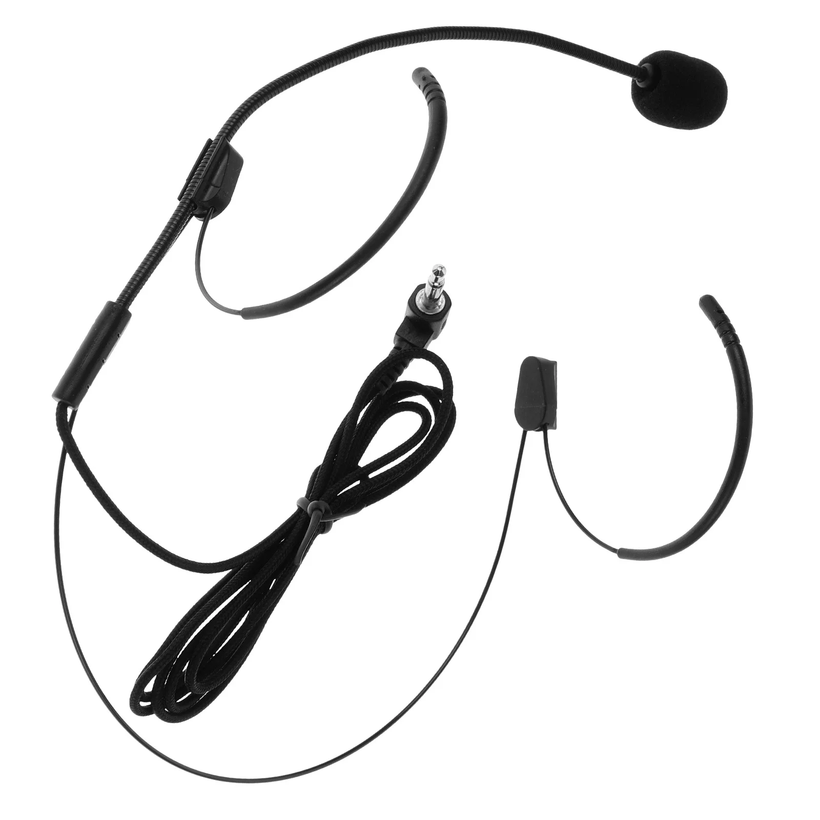 ไมโครโฟนแบบคาดศีรษะสำหรับมืออาชีพ น้ำหนักเบา ดีไซน์กะทัดรัด ไมโครโฟนแบบแฮนด์ฟรีสำหรับการร้องเพลง การแสดง การสอน และเครื่องขยายเสียง