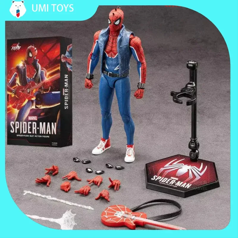 

Original Zd Toys Spider-Man Spider-Punk Suit Action Figure Joint Movable Model Collection Toy Statue Adult Toys Birthday Gifts