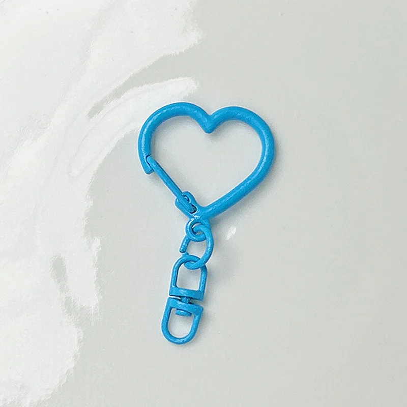 Colored Heart Keychain Hook Jewelry Buckle Metal Key Chains