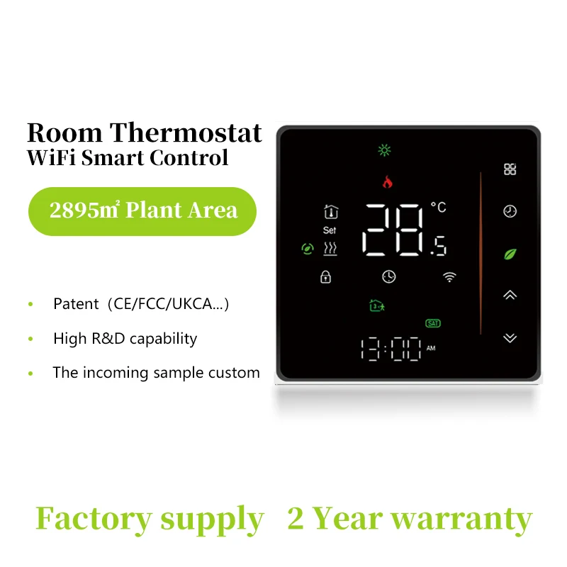 Beca BHT-006 Tuya Wireless Wifi Heat Thermostat Weekly Programming Digital Room Touch Screen Boiler Temperature Controller