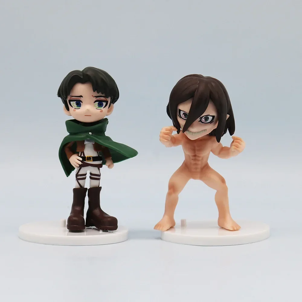 ฟิกเกอร์ตัวละครอนิเมะ Attack on Titan เอเรน ยีเกอร์ มิคาสะ แอคคาร์แมน รูปแบบตกแต่งสวยงาม ของขวัญสำหรับเด็กผู้ชาย