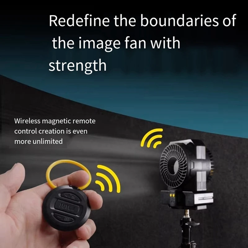 CW30 Photography Powerful Fan Portable Remote Controlled 10 Level NP-F Batteries USB-C Port Dual Power Options [Life diary]