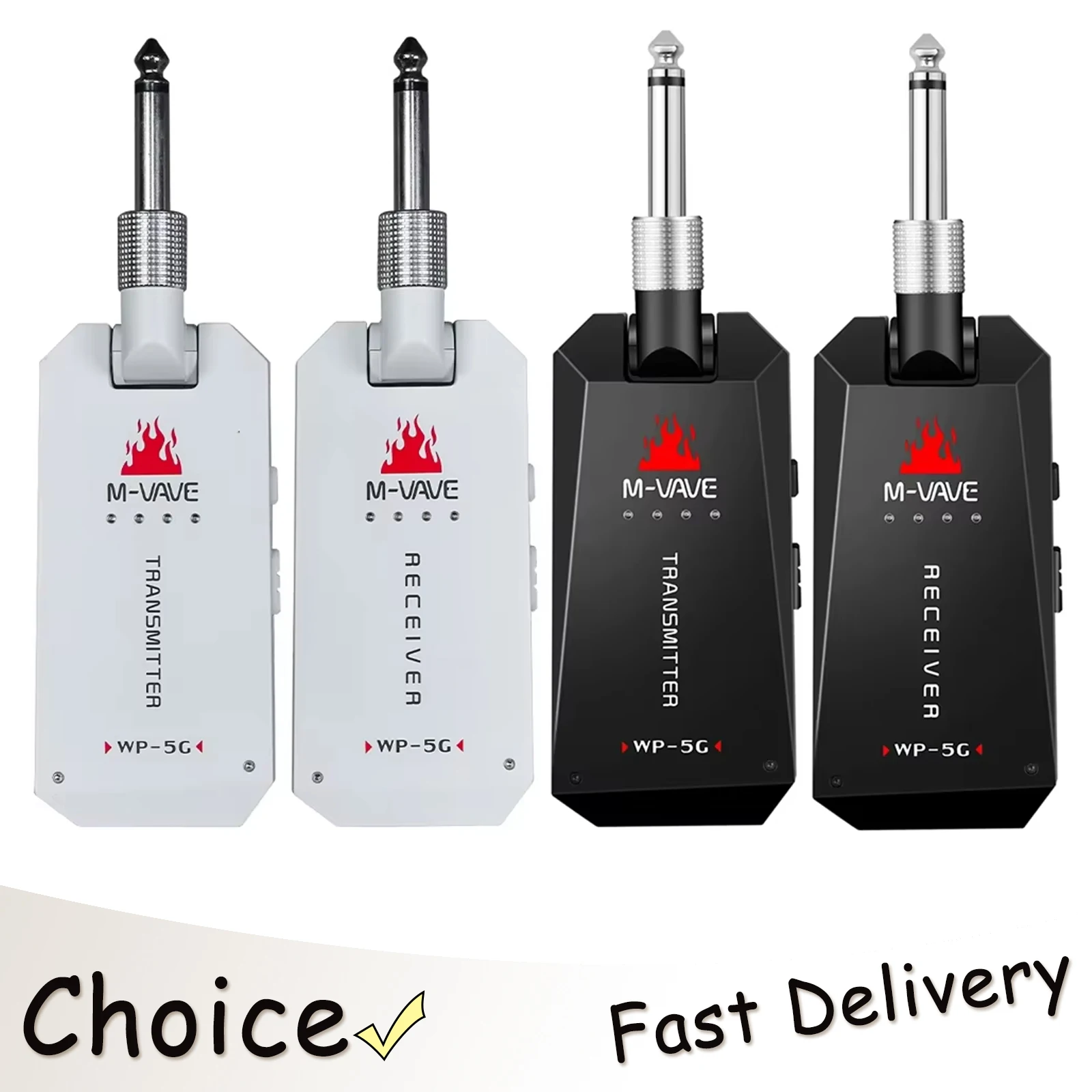 

M-VAVE WP-5G 5.8G Wireless Guitar System Rechargeable Wireless Audio Transmitter Receiver For Guitarra Amplifier Accessories