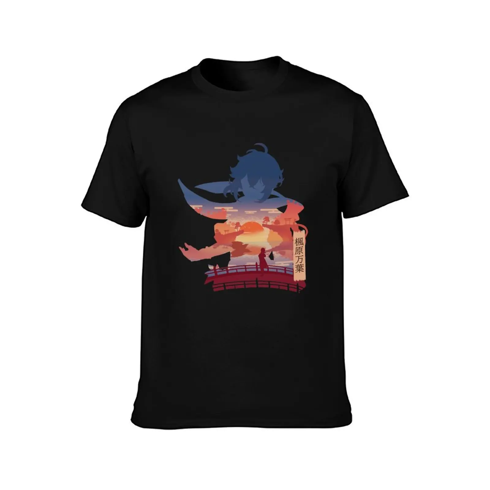 Kaedehara Kazuha Vision T-Shirt Summer Casual Cotton Tee Oversized Streetwear Tops Vintage Graphic Print Unisex Men Women