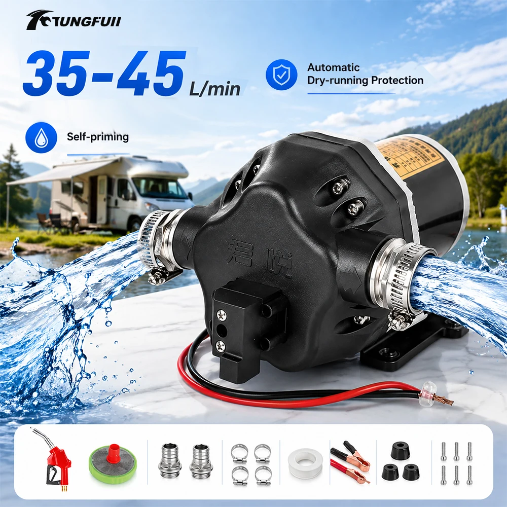Self-Priming Agricultural Diaphragm Pump DC Electric High Flow Water Pump for Farm Irrigation Garden Allotment Plant Spraying