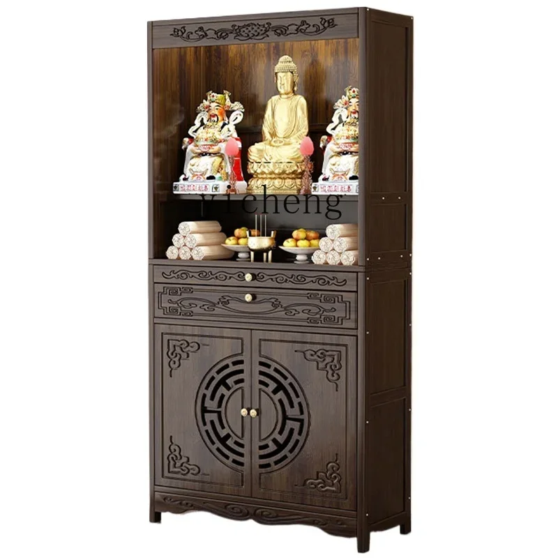 

ZK table incense table home Shentai new Chinese vertical cabinet offering incense table living room decoration