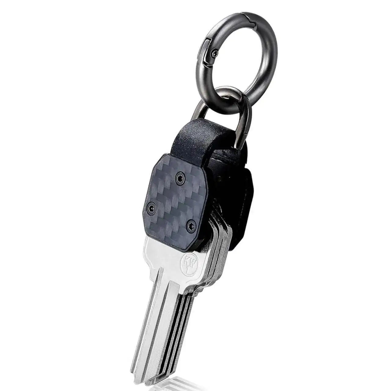 EDC Mini Key Organizer Keychain Holder Attach Car Key Fob Keys Holder Aluminum Alloy Key Holder Carbon Fiber Key Case