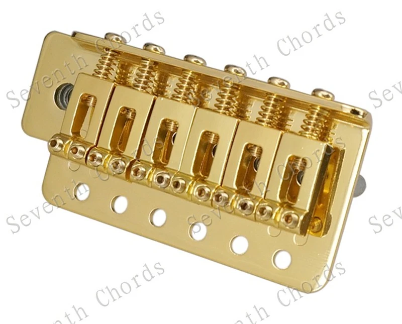 Ein Satz 6-saitiger konkaver Sattel-Tremolo-Brückensystem für E-Gitarren-Zubehörteile, Chrom, Schwarz, Kupfer, Rot zur Auswahl – Detail 28