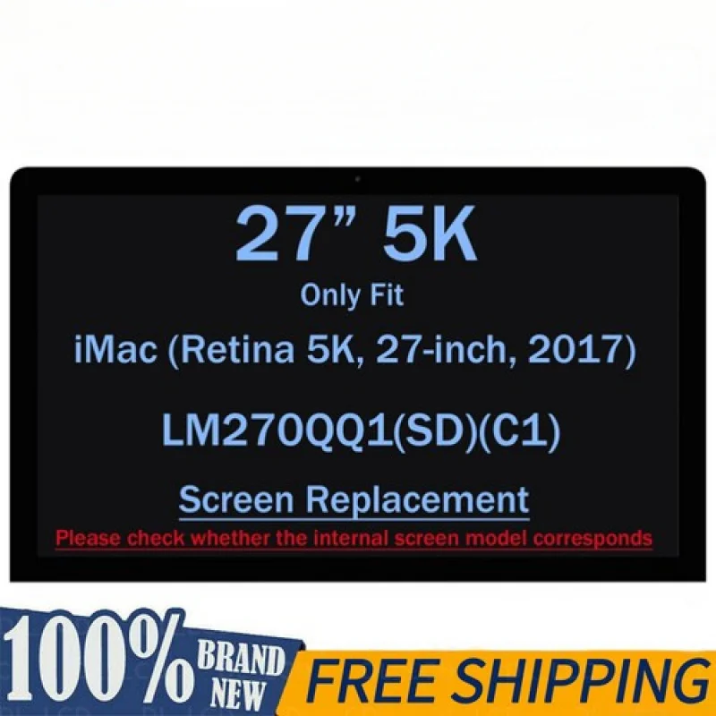 

A++LCD Screen Display LM270QQ1-SDC1 661-03255 For Apple IMac 27" A1419 2017 5K IPS