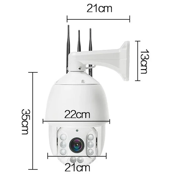 防水7インチネットワークCCTV P2P 1080P LTE/4G CCTVワイヤレスIP 4G 30倍ズーム屋外カメラPTZカメラ