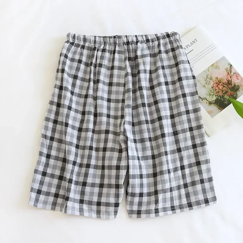 منقوشة النوم صالة فضفاضة السراويل الرباط السراويل بيجامة رجالي المنزل جديد فضفاض قيعان مرنة الرجال 2023 الخصر الصيف الأزرق