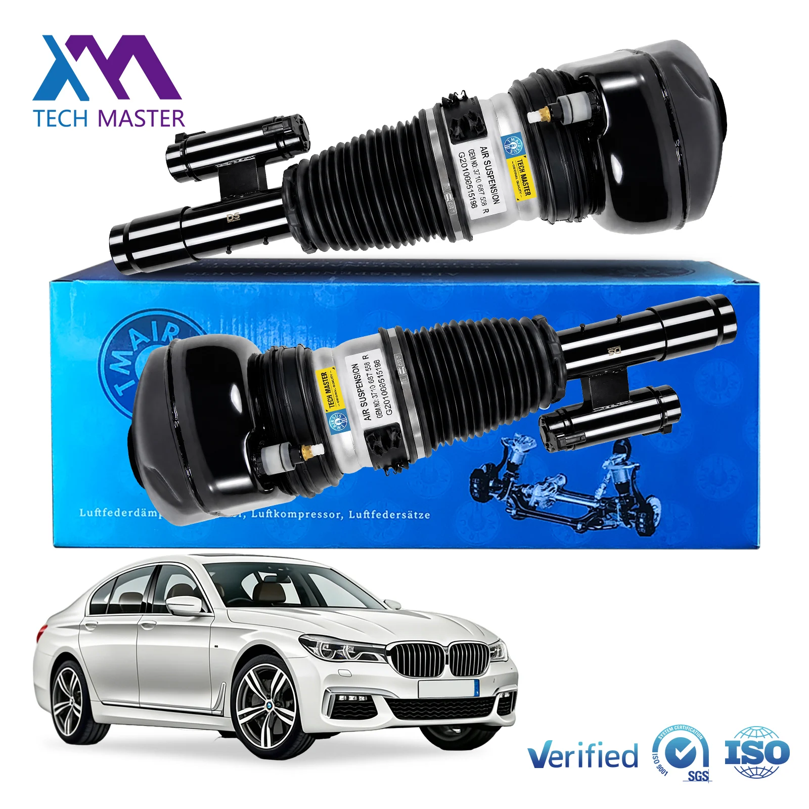 6600138569 Front Right Air Suspension Shock Absorber For Zeekr 001 2017-2024 EV Electric Vehicle Air Ride Strut Pneumatic Part