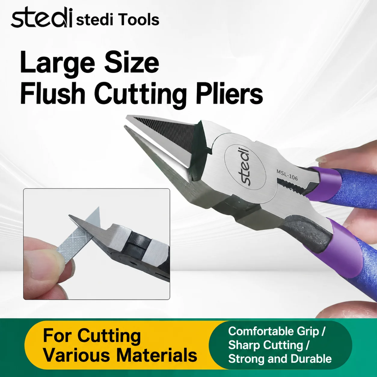 Stedi MSL-106 Single Blade Nipper Ultra Thin Sprue Cutter for Plastic Model Resin Parts Cutting Pliers  Building Hobby Tool