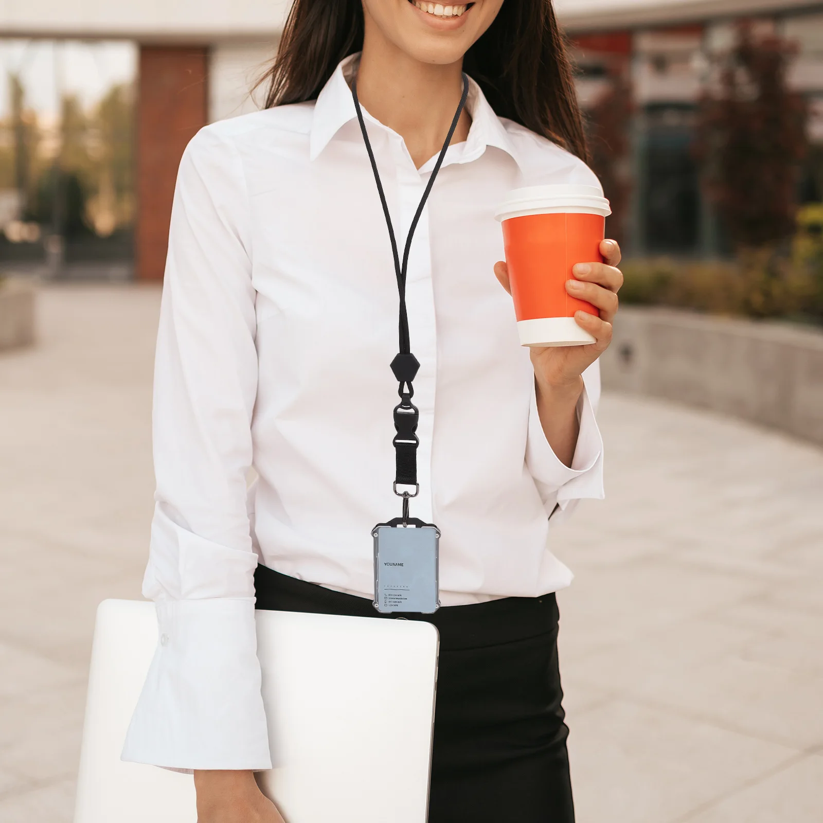 

Hang Tag Badge Holder Lanyard Clear Id Card Sleeve For Business Name Cards Workers Nurses Students Office Use Transparent Card