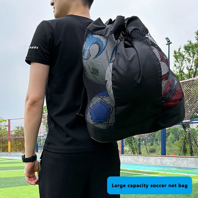 Fußballnetztaschen, Netztaschen, Balltaschen, große Netztaschen, Aufbewahrungstaschen mit großem Fassungsvermögen, Balltaschen