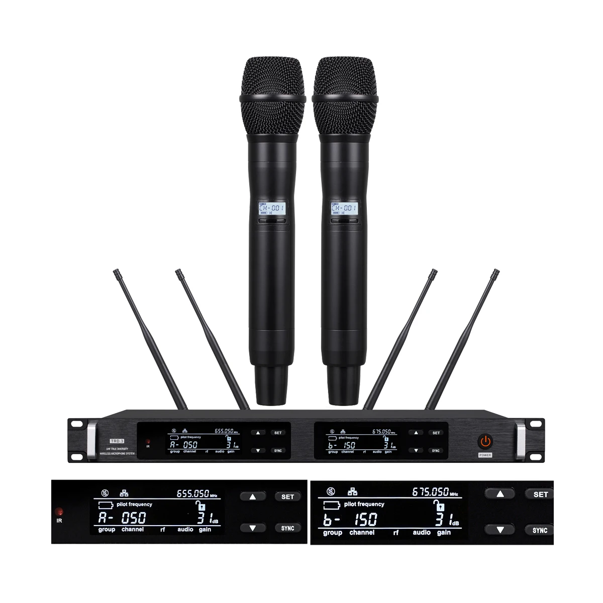 

Stage Performance ULXD2 Handheld ULX Digital Wireless Microphone System True Diversity Wide Range of Beta87 Transmission RPW