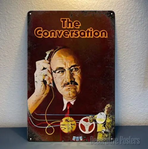 The Conversation Gene Hackman Movie Metal Poster -Sign-Size:  -aluminum sign