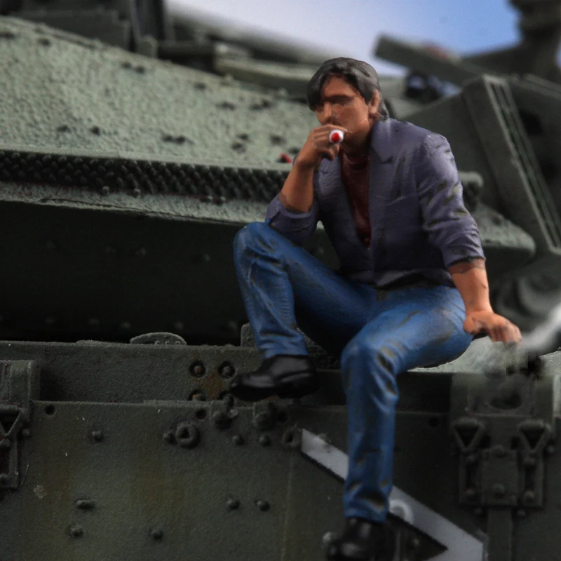 

Модели солдат из смолы в масштабе 1:72, подходящие для сцен с танками, коллекционные декоративные подарки для демонстрации