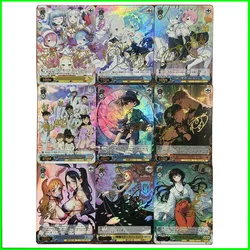 Anime Character DIY Collectible Card Yae Miko Ganyu Paimon Nahida Shenhe Laser Flash Card Boy Play Toys Christmas Birthday Gift