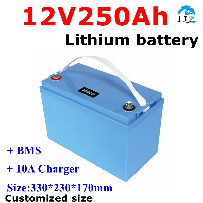 Batterie lithium-ion aste étanche, films BatBR, BMS 3s, bateau de Sicile, alimentation de secours, énergie solaire, chargeur 10A