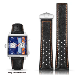 Watch Strap For Tag Heuer Monaco Carrera F1 Series Wrist Frosted Calfskin Quality Leather Watchband Bracelet 22mm Men