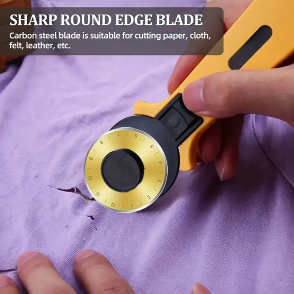 شفرات قطع دوارة 45 مم 10 قطع، مطلية بالتيتانيوم، شفرات بديلة للخياطة، اللحف، سكرابوكينغ، قماش مقطوع، ورق #4