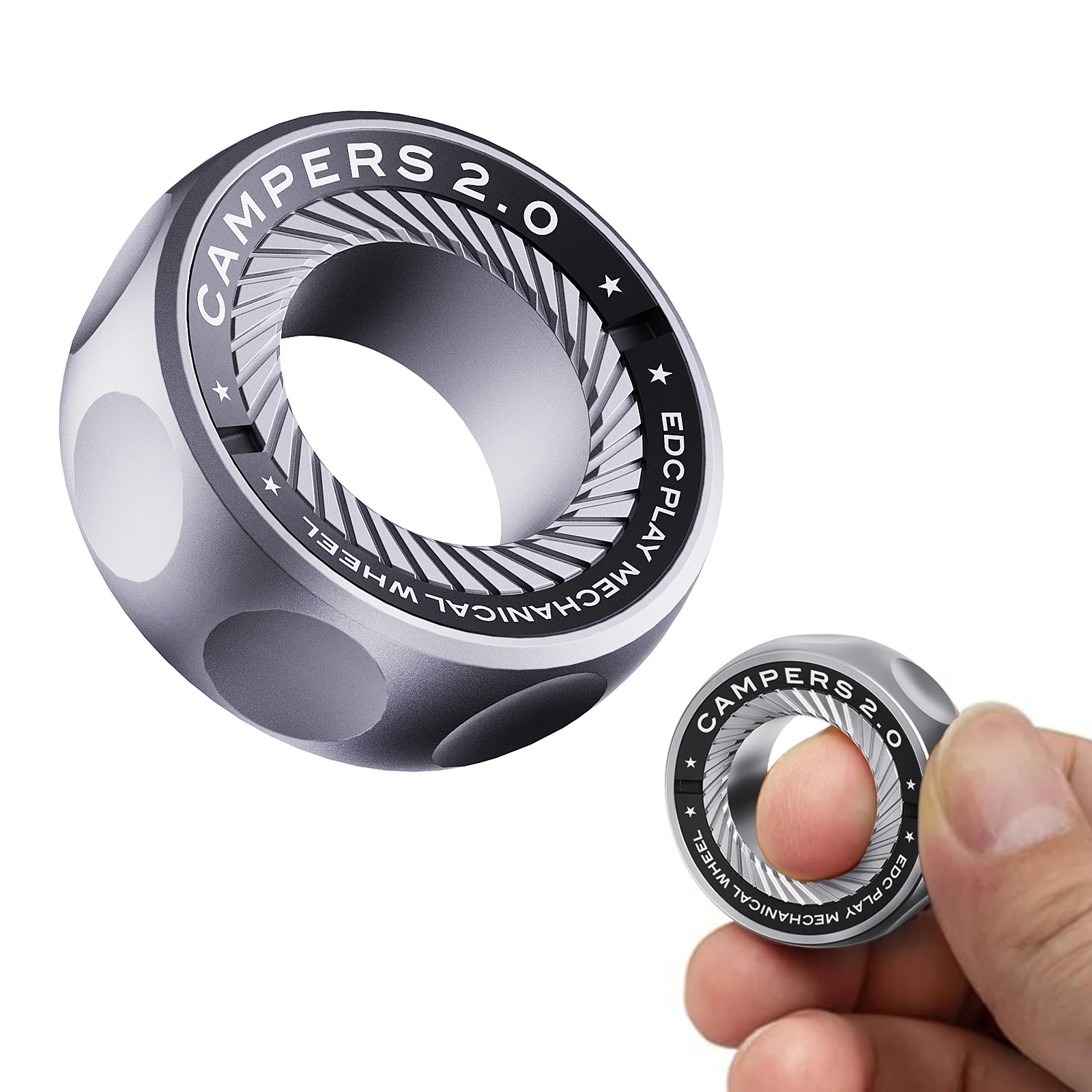 Discreet Fidget Ring for Anxiety - Magnetic Therapy Spinner to Calm Nerves | Perfect Gift for ADHD & Stress EDC Fidget Toy