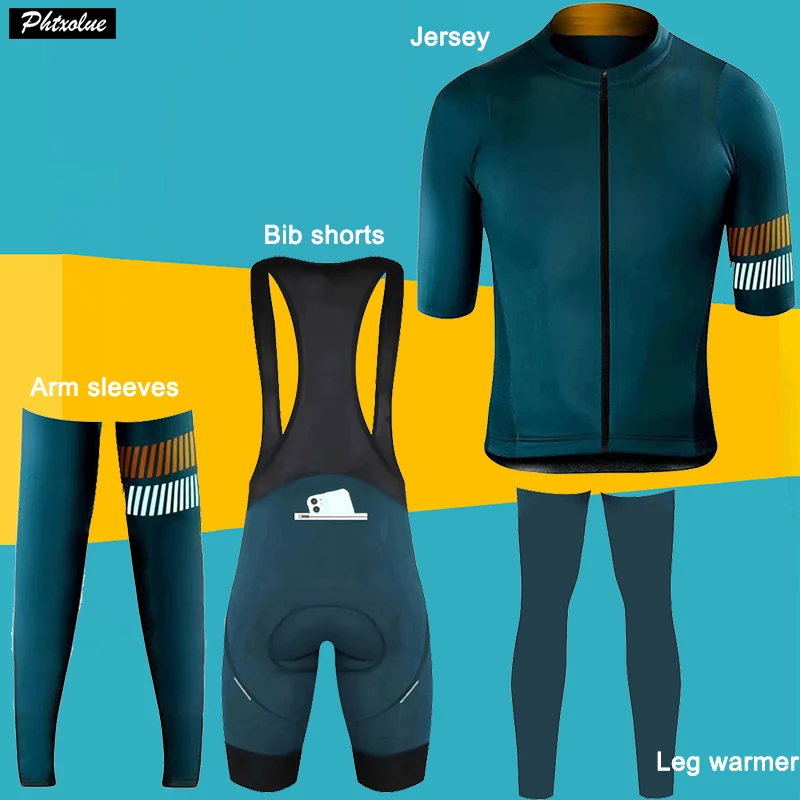 

Phtxolue велосипедные комплекты с короткими рукавами для мужчин и женщин, карман на молнии с защитой от потери, одежда для горного велосипеда, комплект трикотажных изделий для велосипеда, одежда