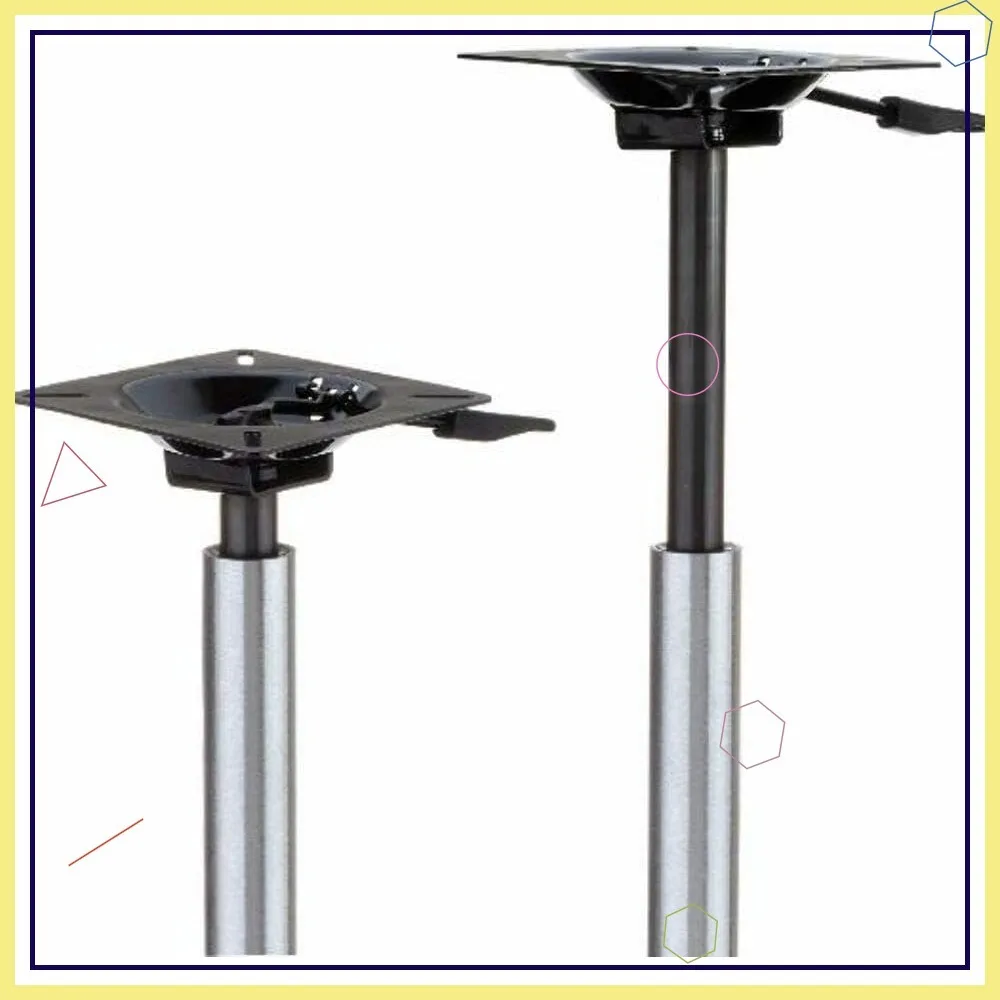

Adjustable Height Power Pedestal with Integral Seat Mount, 24-30 Inches, Threaded and Non-Threaded Pin Posts