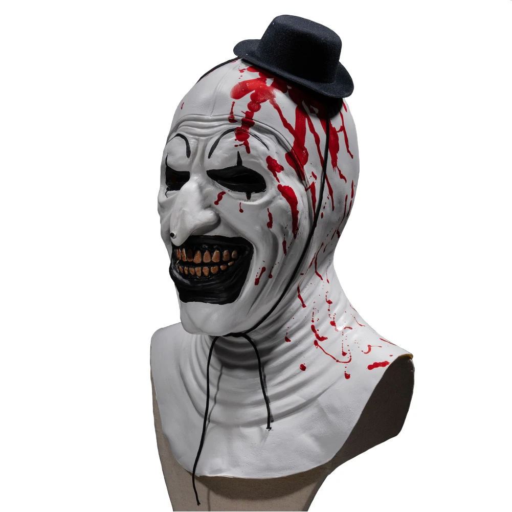 Fancy Art Clown Cosplay For Men Mask Blood Printed Clothing 2024 Movie Terrifier 3 Costume Disguise Man Roleplay Fantasia Outfit