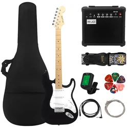 HK·LADE 6 String Electric Guitar 39 Inch 22 Frets Maple Body Electric Guitarra With Amp Bag Strap Guitar Parts & Accessories