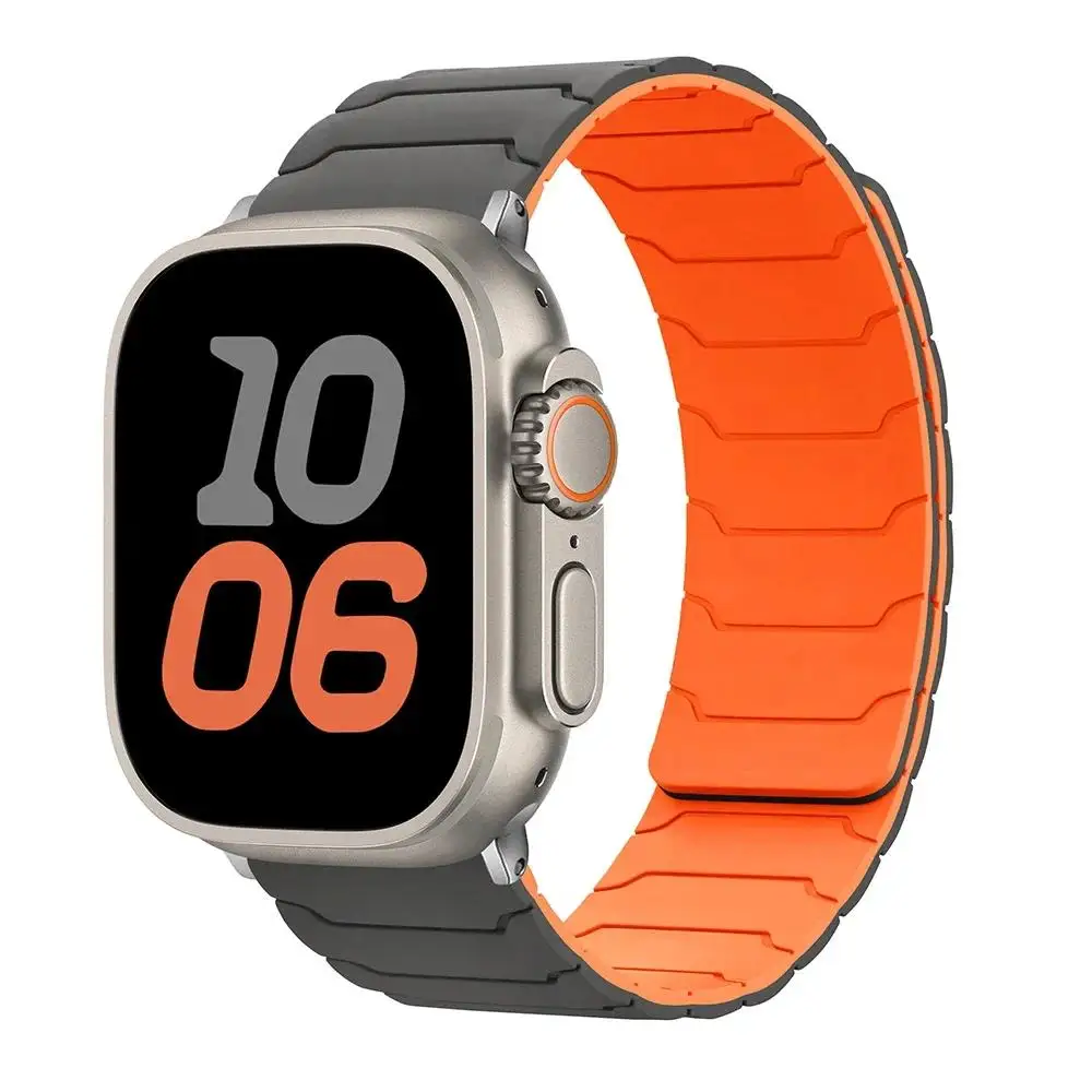 Siliconen magnetische lusbanden voor Apple Watch 46 mm 44 mm 40 mm 49 mm 45 mm 42 mm 41 mm band iWatch-serie Ultra 3 11 10 9 8 7 6 5 SE 3