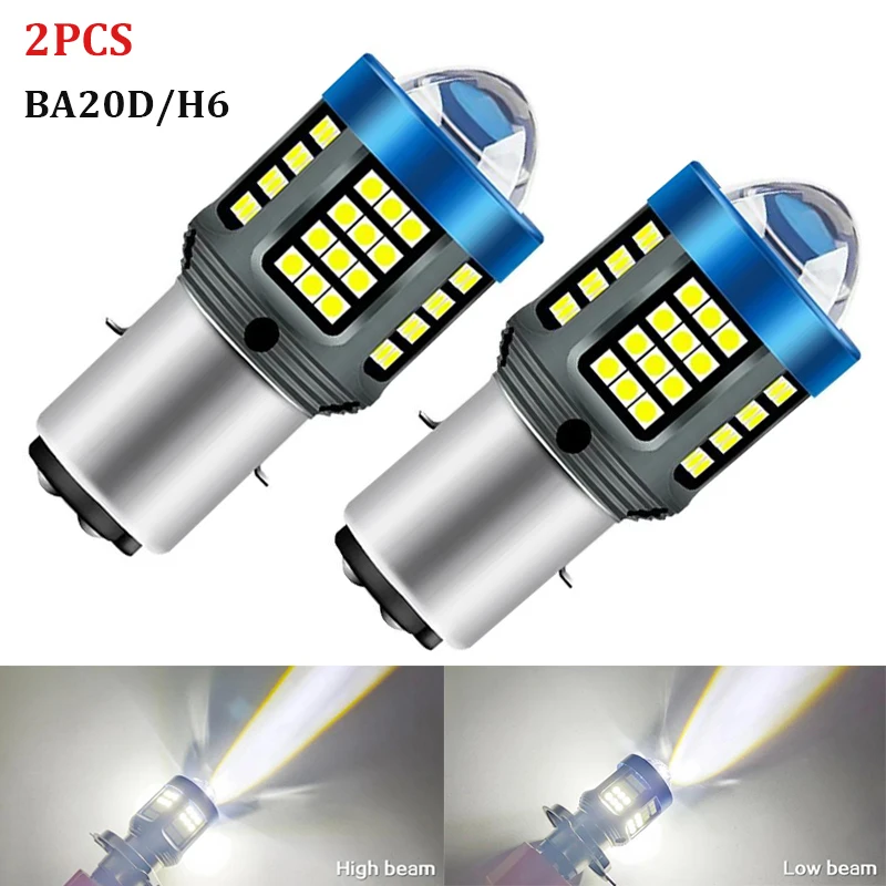2Pcs BA20D H6 Led B…