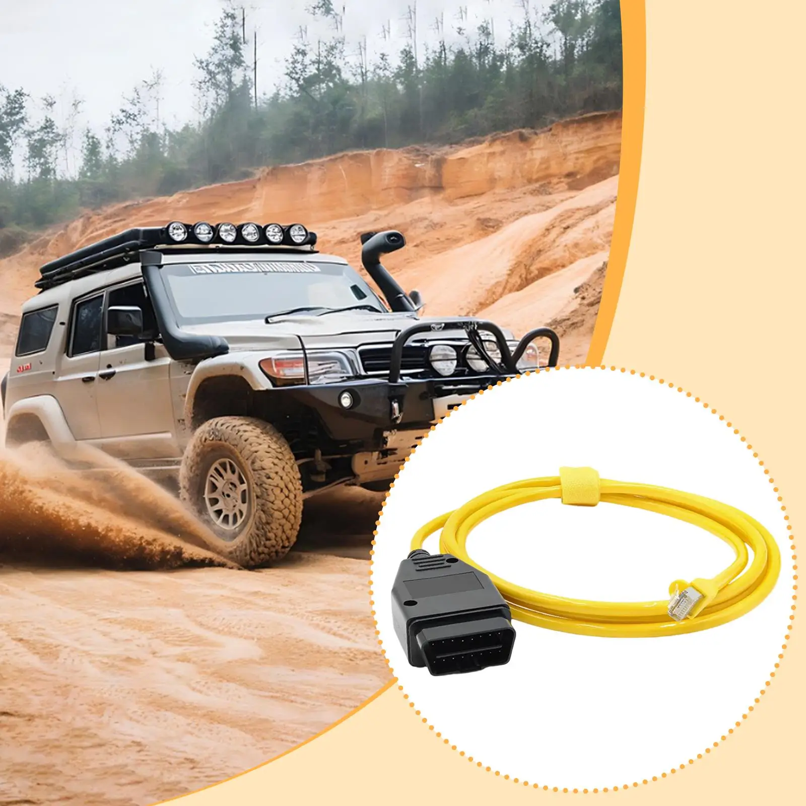 

OBD2 Diagnostic Adapter High Performance 16 Pin Connector Portable Premium Tool for BMW F Series Z Series Remote Programming