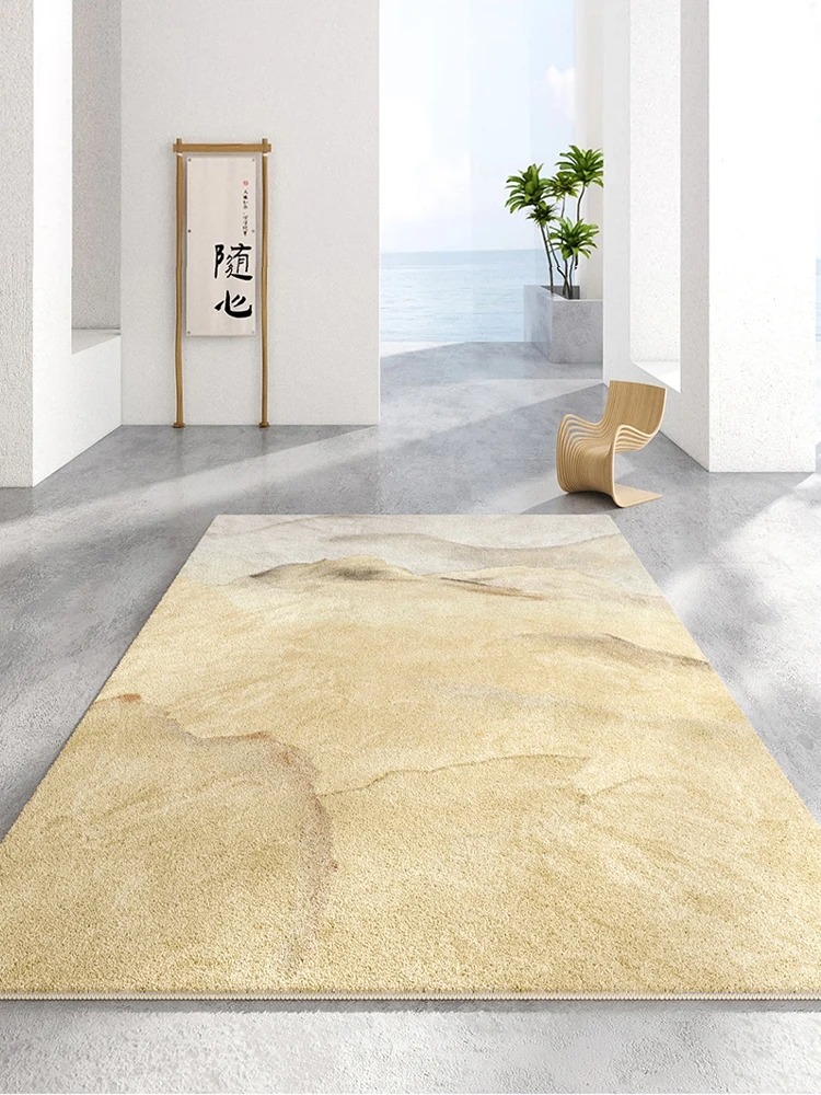 Modern Abstract Carpet Beige Gray Luxury Large Area Living Room Carpets Comfortable Soft Bedroom Decoration Rugs Balcony Rug 양탄자