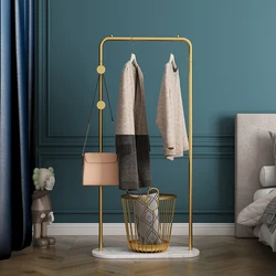 Store Display Stand Clothes Rack Metal Gold Indoor Clothes Rack Nordic Modern Furniture Arara De Roupa Living Room Decoration