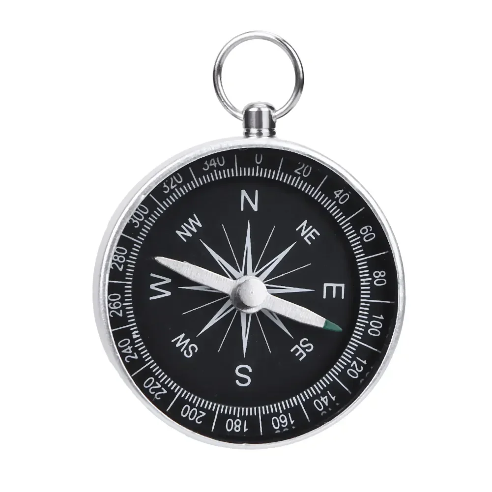 Portable Aluminum Emergency Compass Lightweight Outdoor Survival Compass Tourist Hiking Compass Camping Tools Equipment Cycling