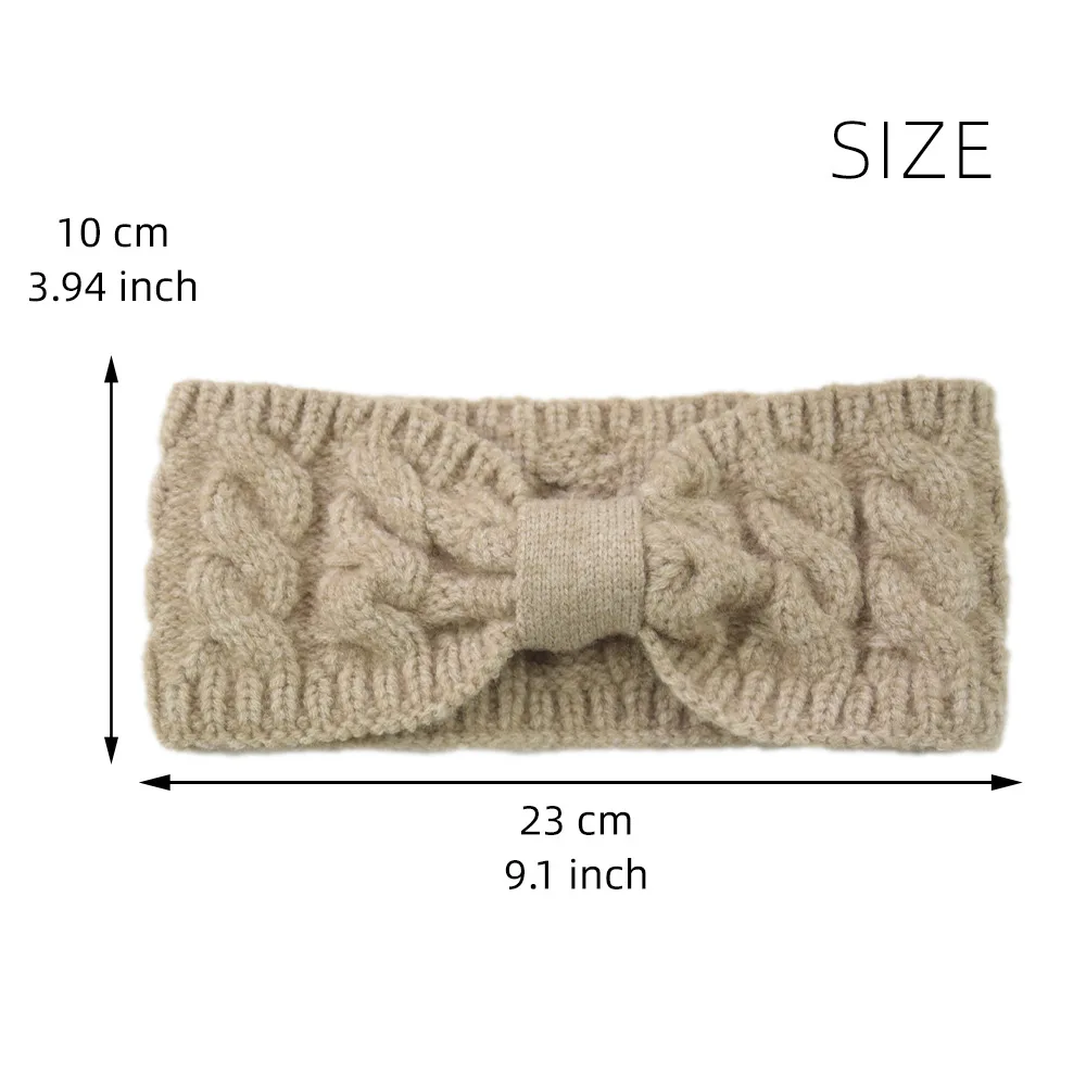 European and American Twist Cross Knotted Women Headband Fashion Wide Hair Bands Autumn Winter Warm Head Cover Ear Protectors