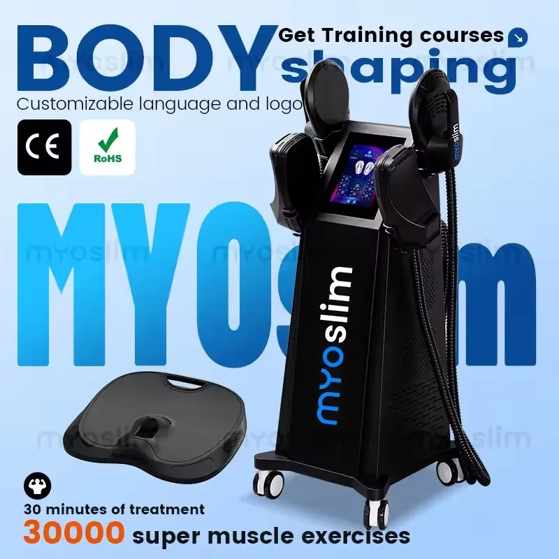 Myoslim 6500W Ems Body Sculpting Machine Rf Muscle Stimulators Pelvic Floor Device Abdominal Massager Fat Burning