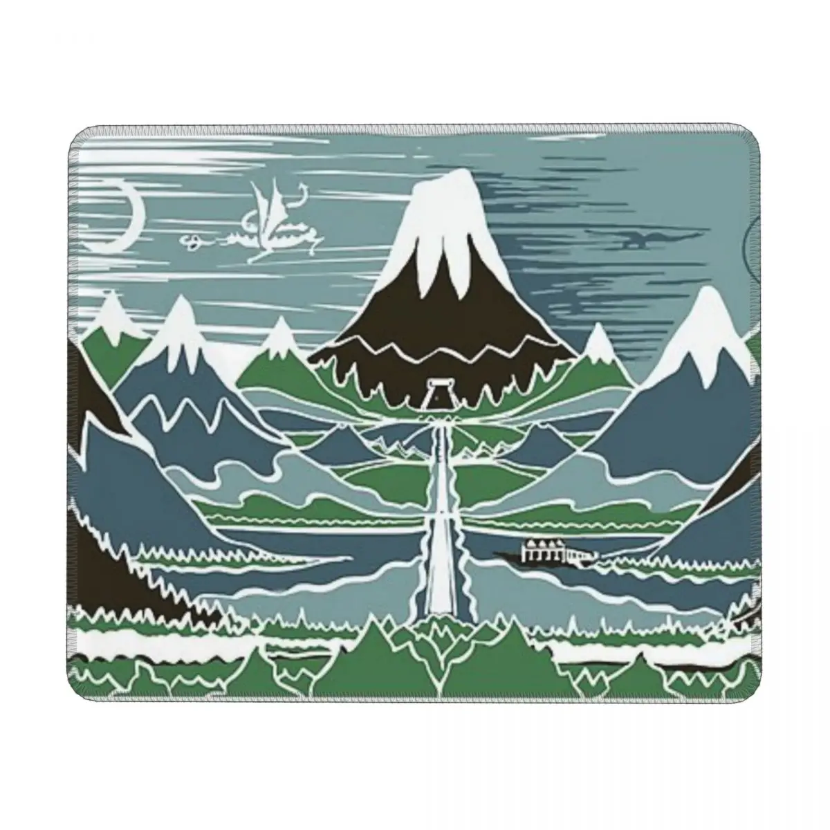 

A Halflings Journey On A Mountain Path Through An Elven Wood In The Style Of J.R.R.Tolkien Mouse Pad Gaming Laptops Mousepad