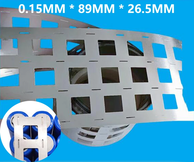 26650 26700 26800 Nickel-plated steel sheet for lithium battery The battery pack is spot welded with nickel sheet.