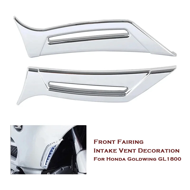 

Chrome Motorcycle Accessories Front Fairing Intake Vent Scoops Case For Honda Goldwing GL1800 GL 1800 2012-2017 2016 2015