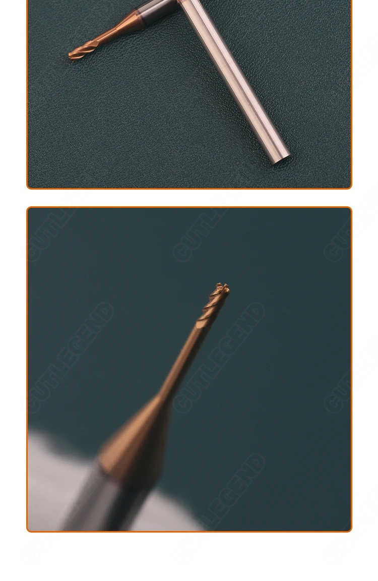 1mm 1,5mm 2mm 3mm R0.1/R0.2/R0.3/R0.5 Langhals-Eckradiusfräser CNC R-Rundkantenfräser aus Wolframkarbid für Stahl und Metall – Detail 9