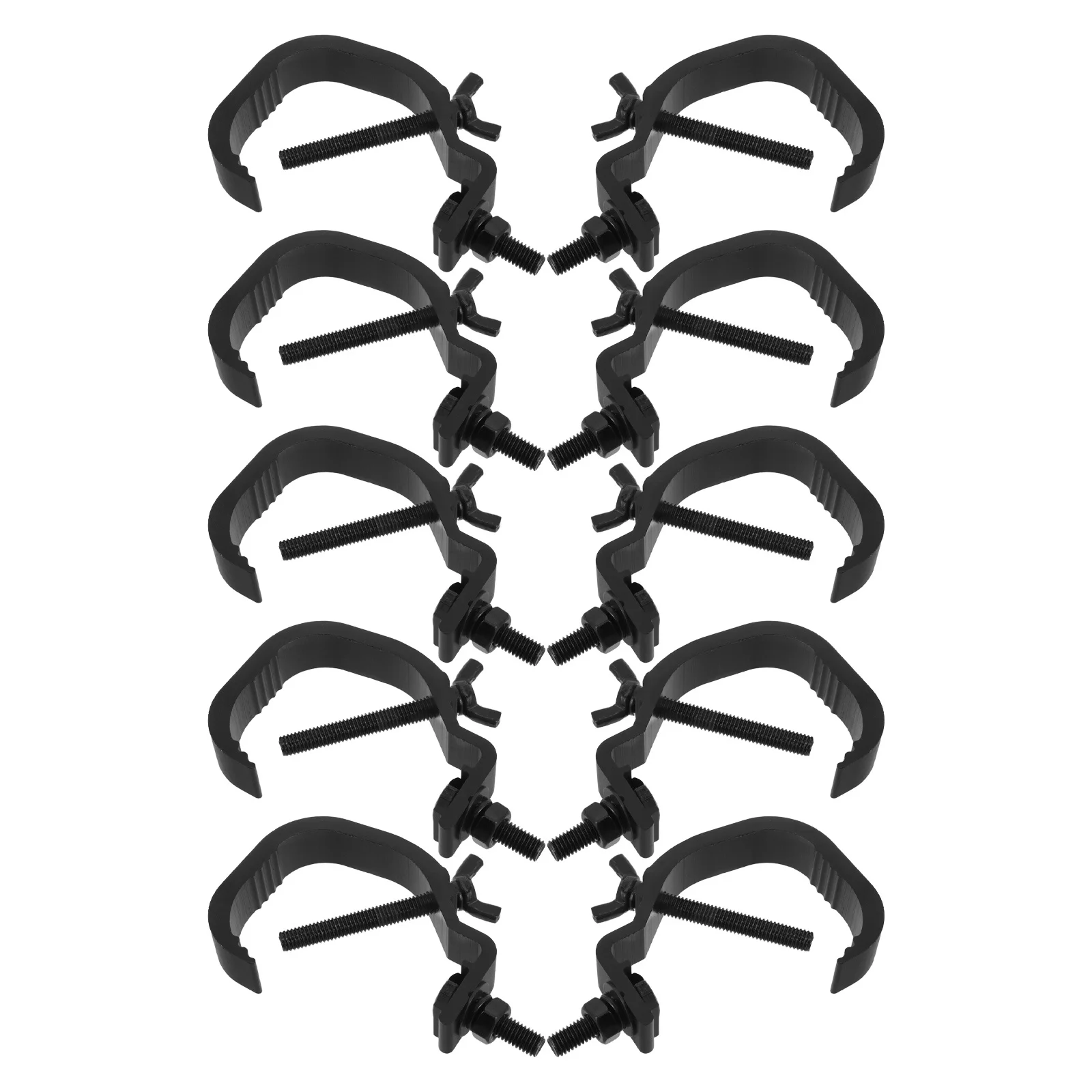 

10 шт. зажимы для освещения стержня, материал из алюминиевого сплава, идеально подходят для вечеринок, надежные аксессуары, зажимы для освещения стержня