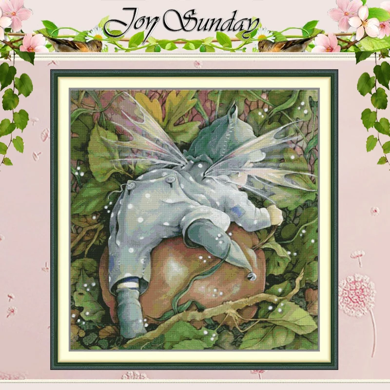 Baby Insects Animals Patterns Counted Cross Stitch Set DIY 11CT 14CT 16CT Stamped DMC Cross-stitch Kit Embroidery Needlework