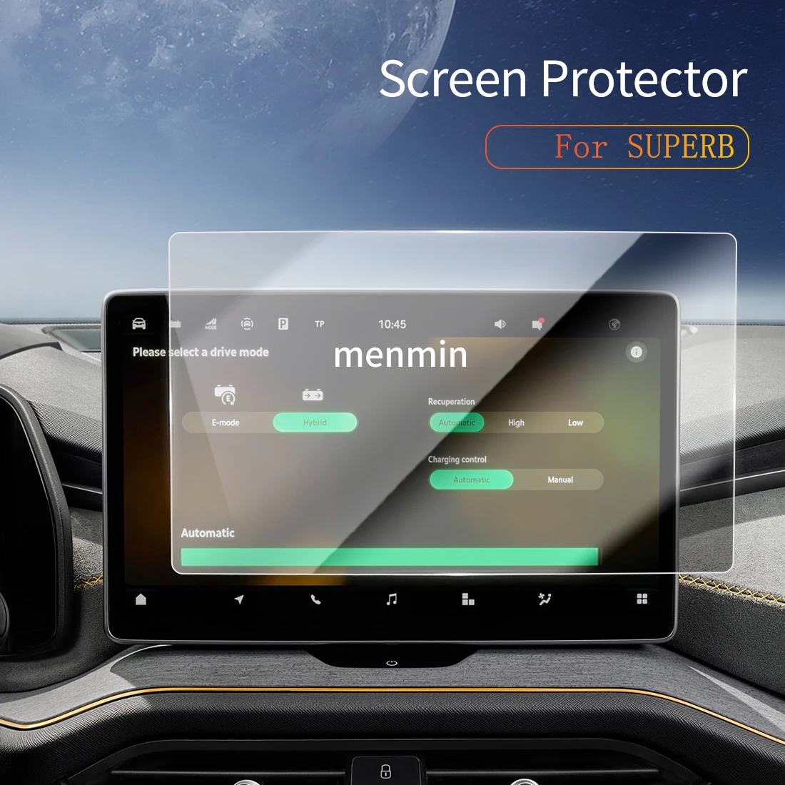 

Car Stickers Dash Carplay Mirror Screen Protector Display Tempered Glass Protective Vehicle For 25 skoda SUPERB