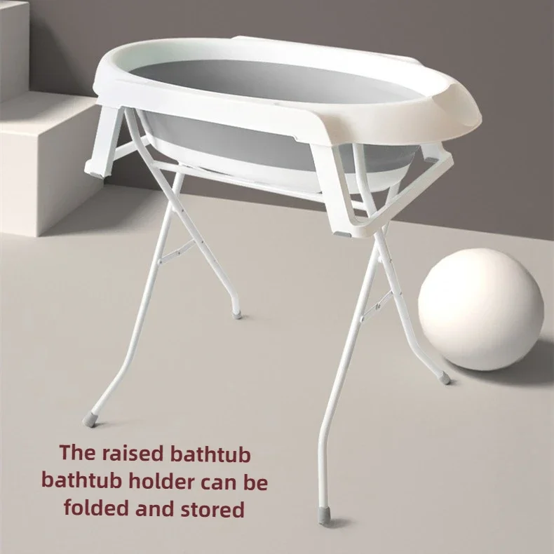 No Bending Pet Folding Bath Cat Puppy Bath Tub Raised Shelf Bracket Bathtub