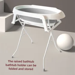 No Bending Pet Folding Bath Cat Puppy Bath Tub Raised Shelf Bracket Bathtub
