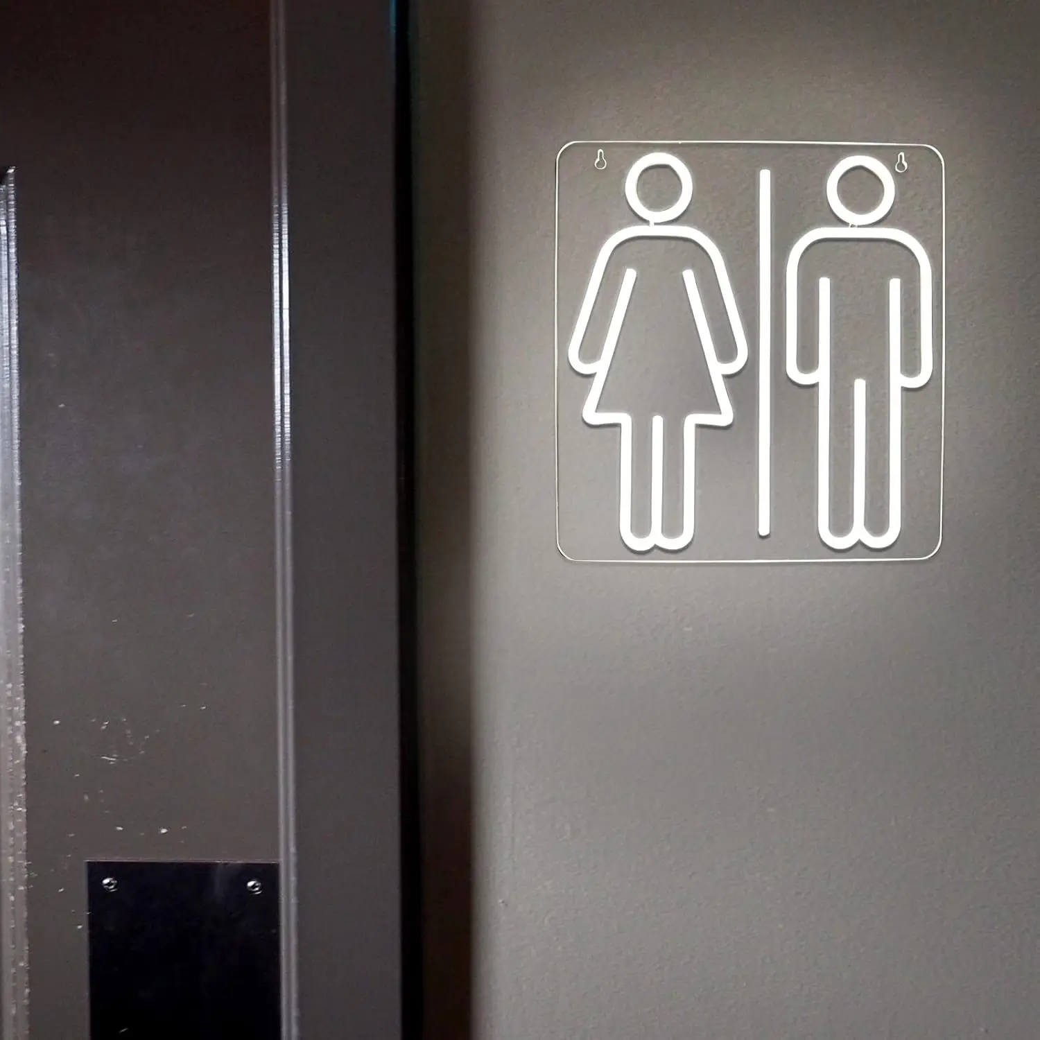 المراحيض علامات النيون الأبيض مصباح ليد يصل علامة جدار ديكور لعلامات الأعمال Led مناسبة للحمام مرحاض عيد الميلاد عيد ميلاد P